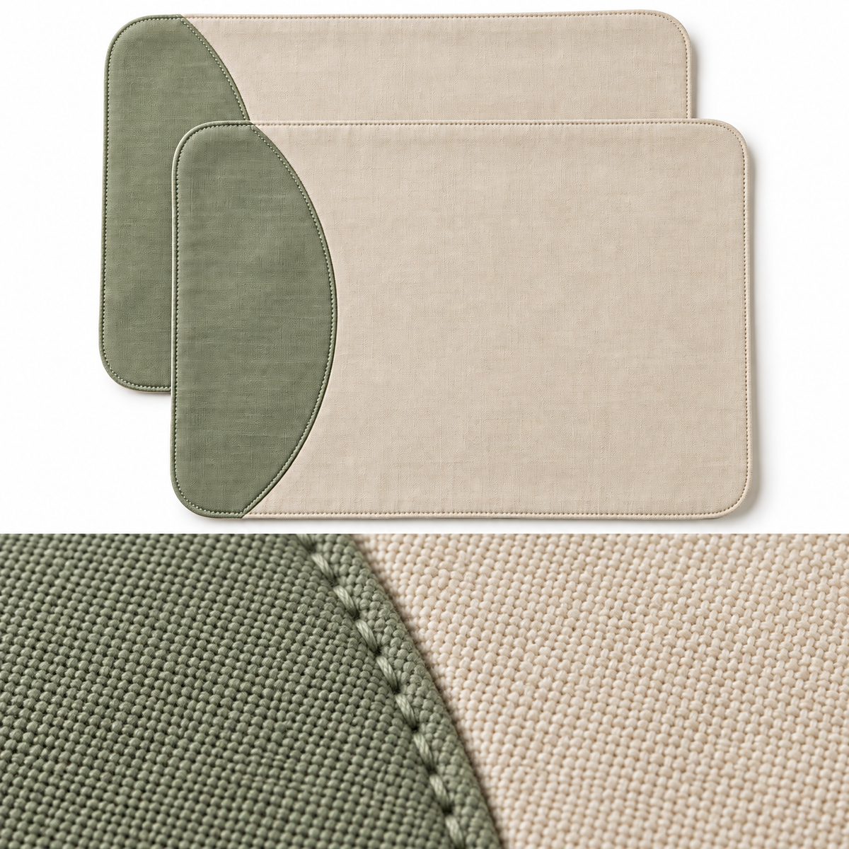 QuietCurve Placemat Pair